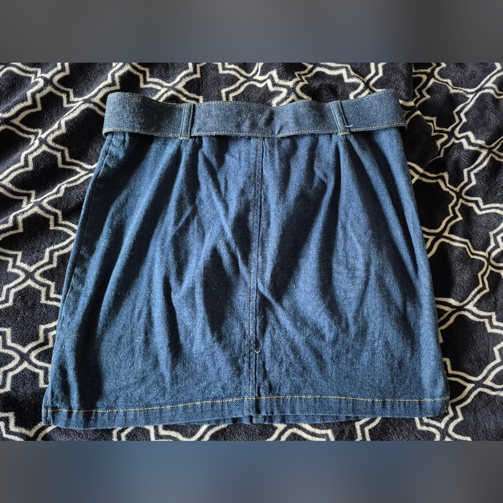 Vintage Y2K Jean Skirt And Belt - Picture 4 of 4